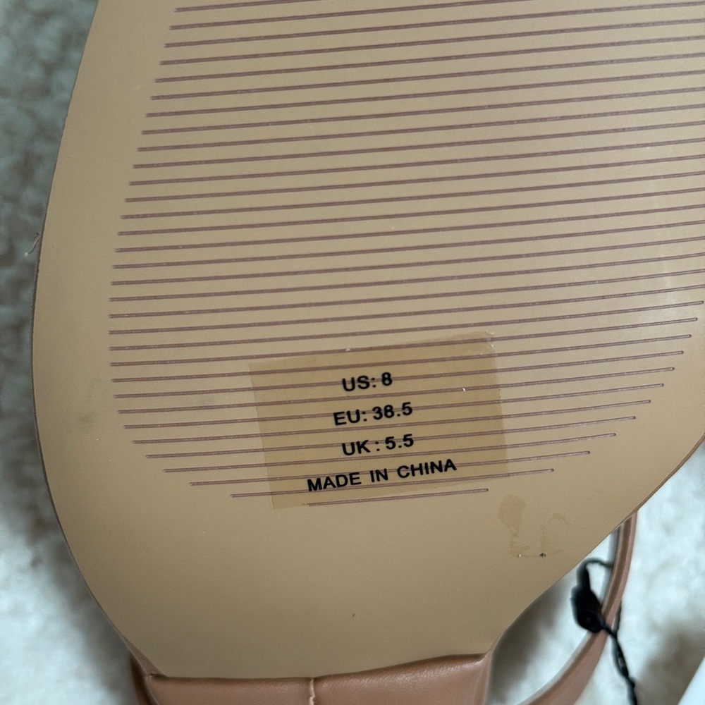The Drop Tan Dakota Thong Sculpted Heel Sandal - Picture 7 of 8